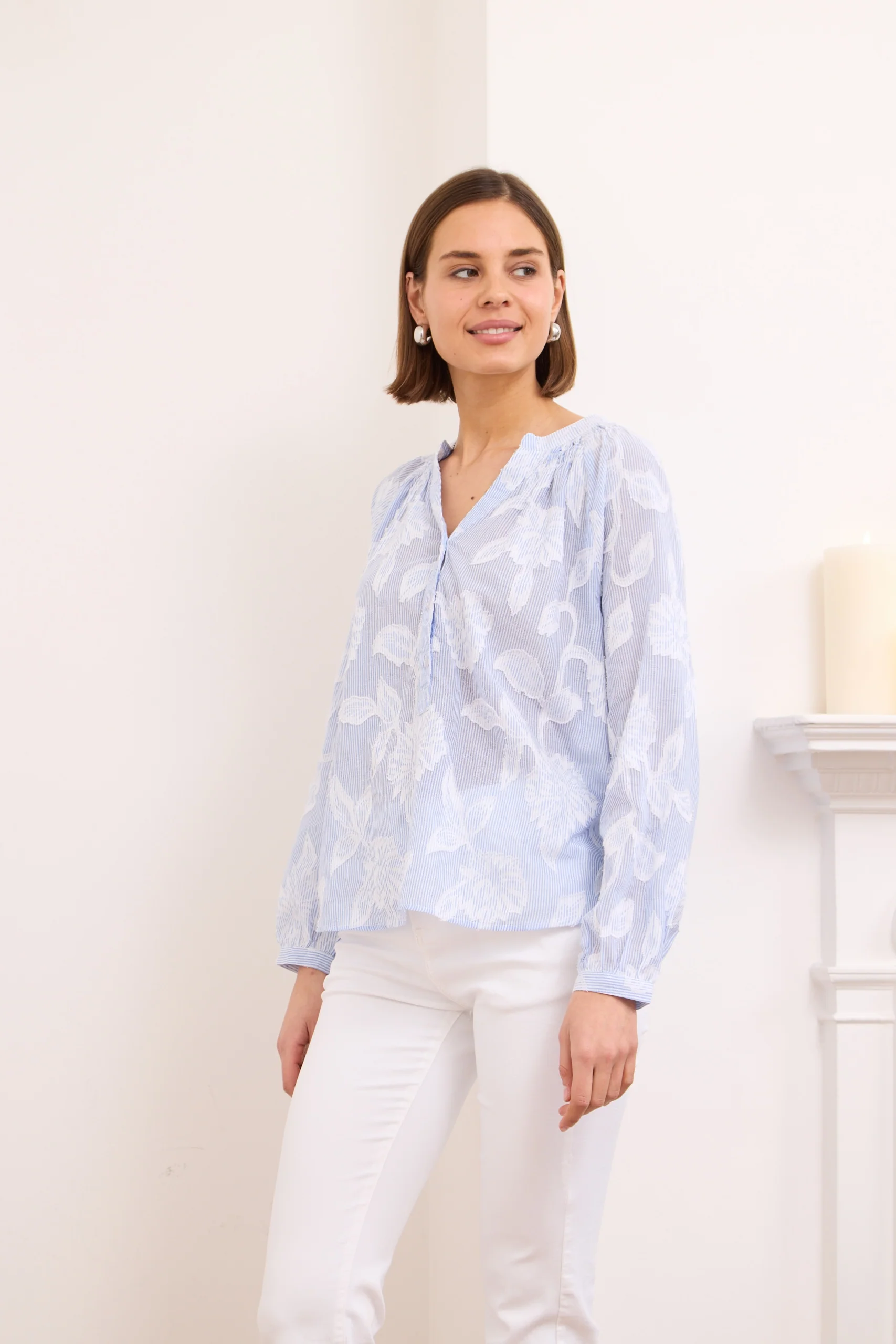 Y Iko Blouse - Blue - Image 2