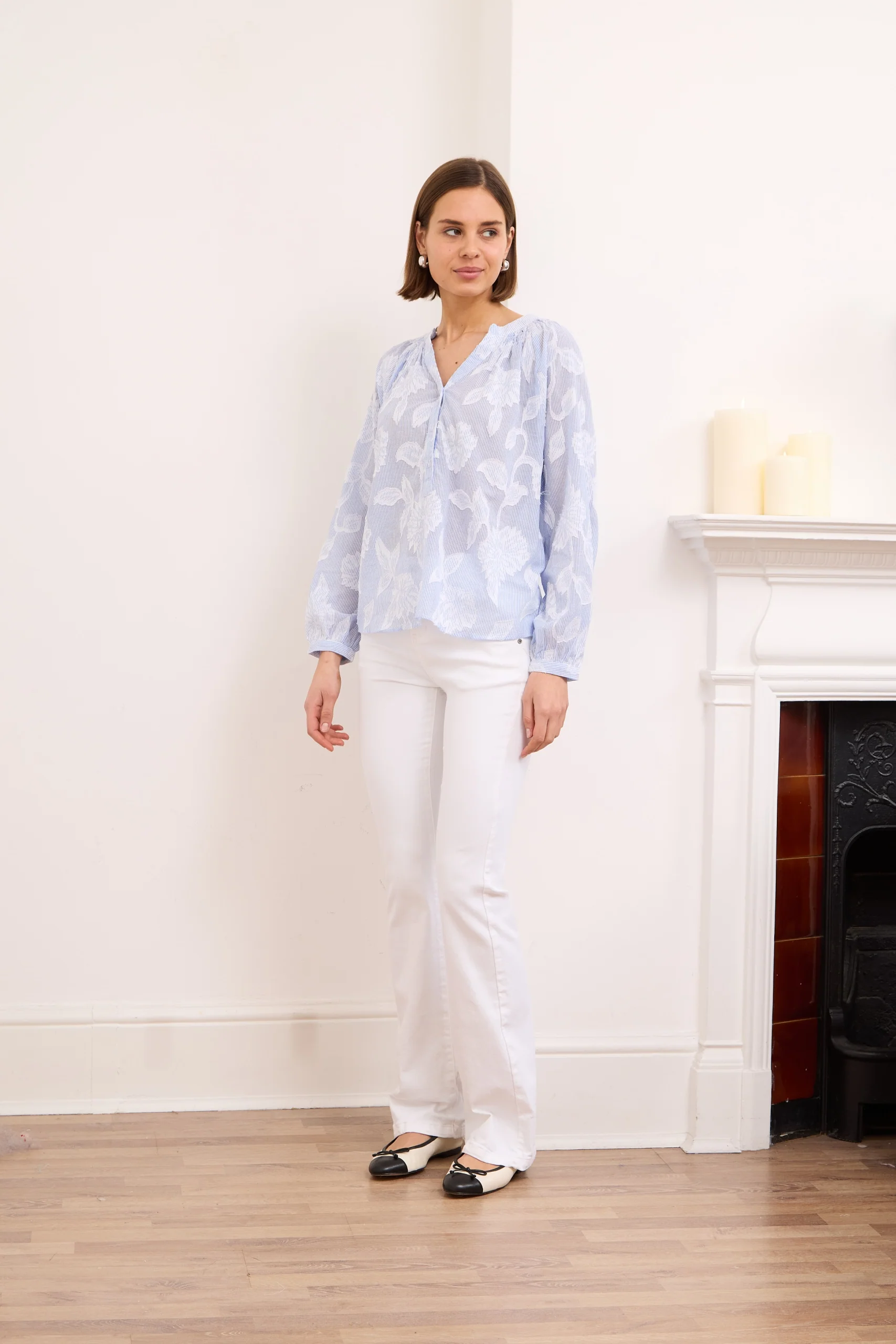 Y Iko Blouse - Blue - Image 3