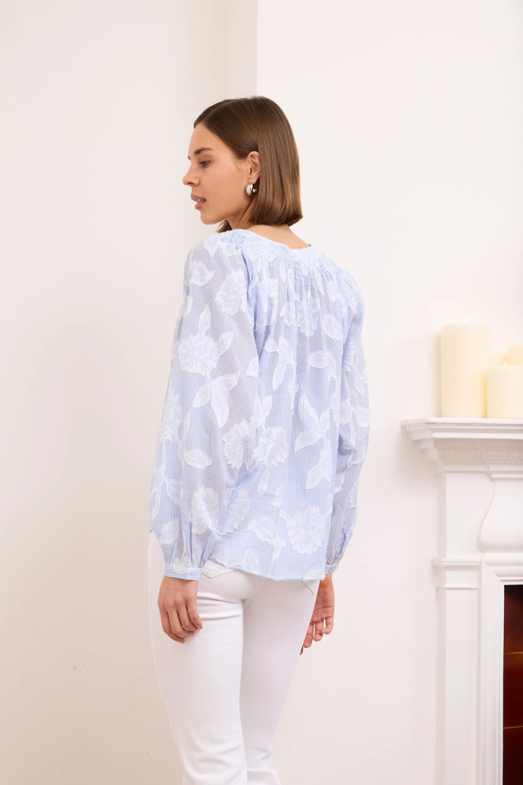 Y Iko Blouse - Blue - Image 4