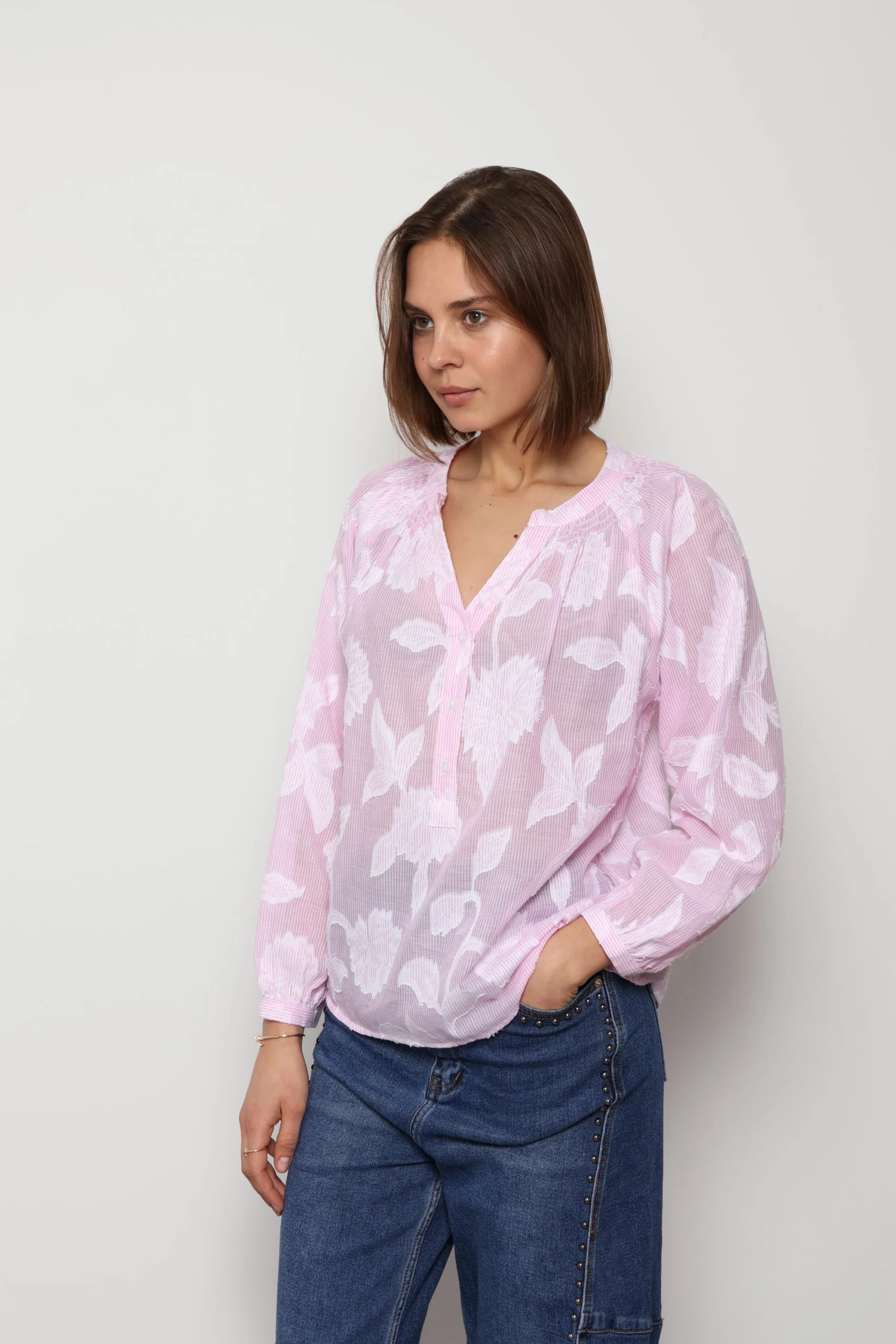 Y Iko Blouse - Pink - Image 4