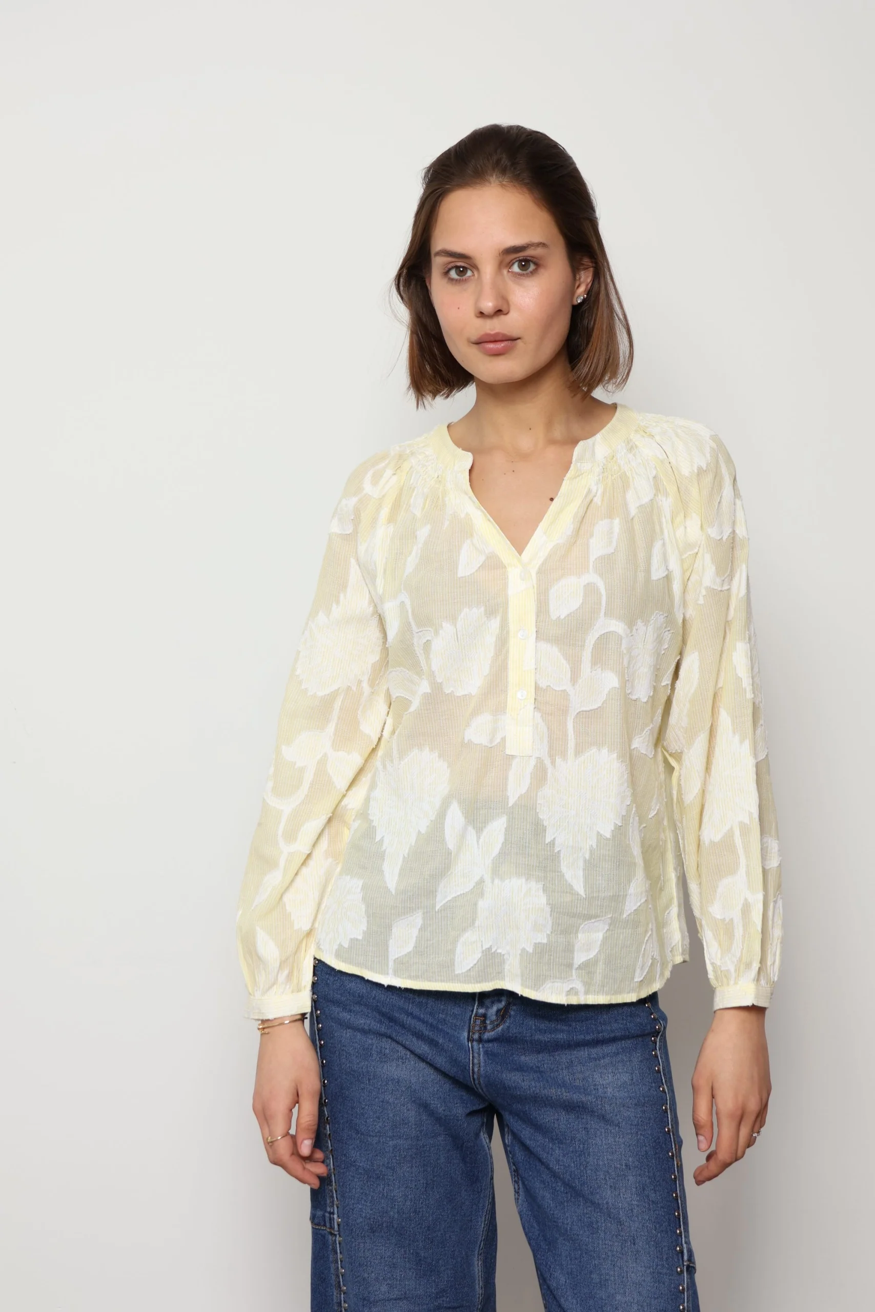 Y Iko Blouse - Yellow - Image 2