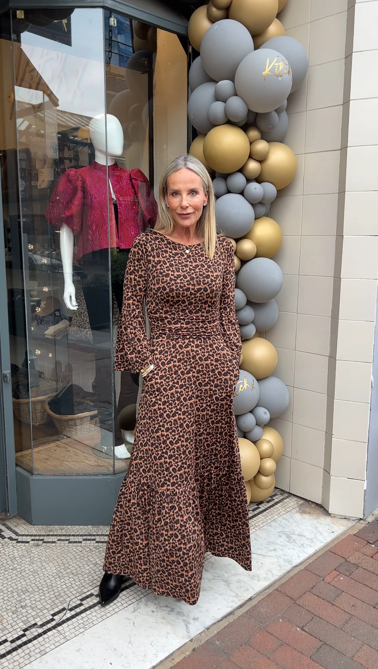 Yana Maxi Dress - Small Leopard Brown - Image 7