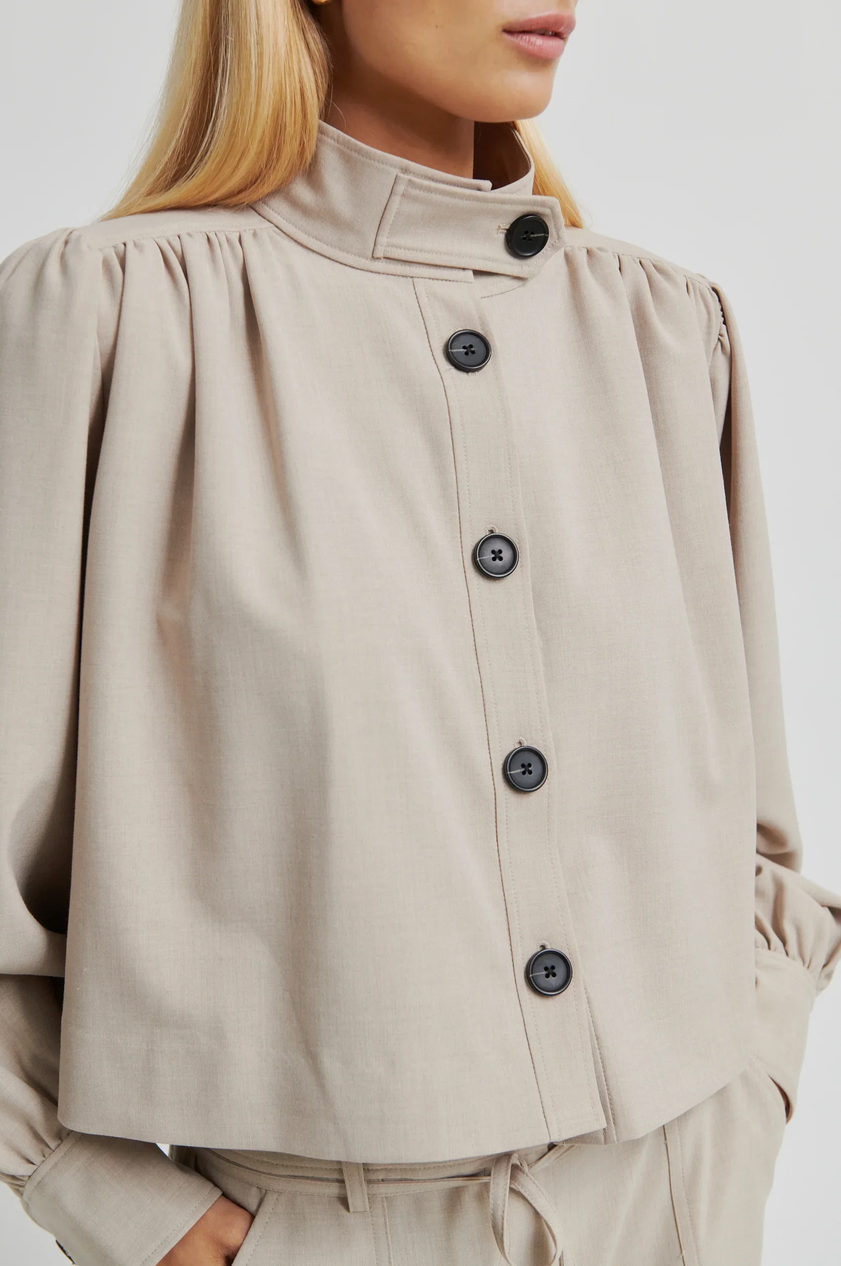 Zoie Jacket - Light Beige Melange - Image 3