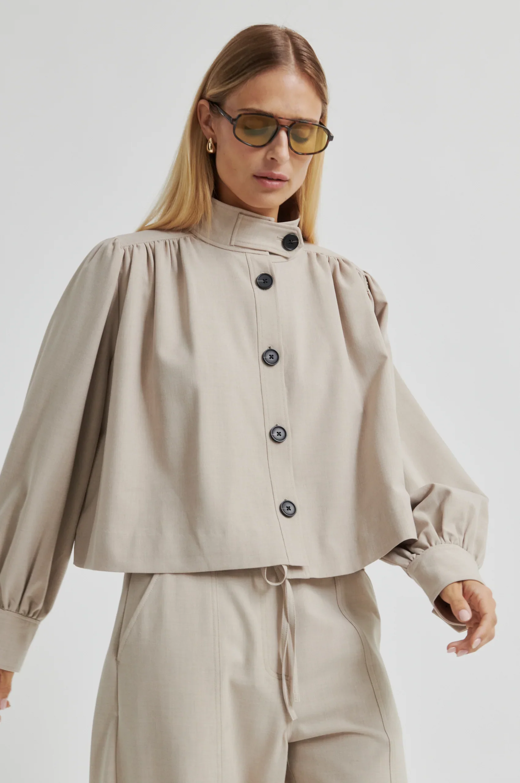 Zoie Jacket - Light Beige Melange - Image 5