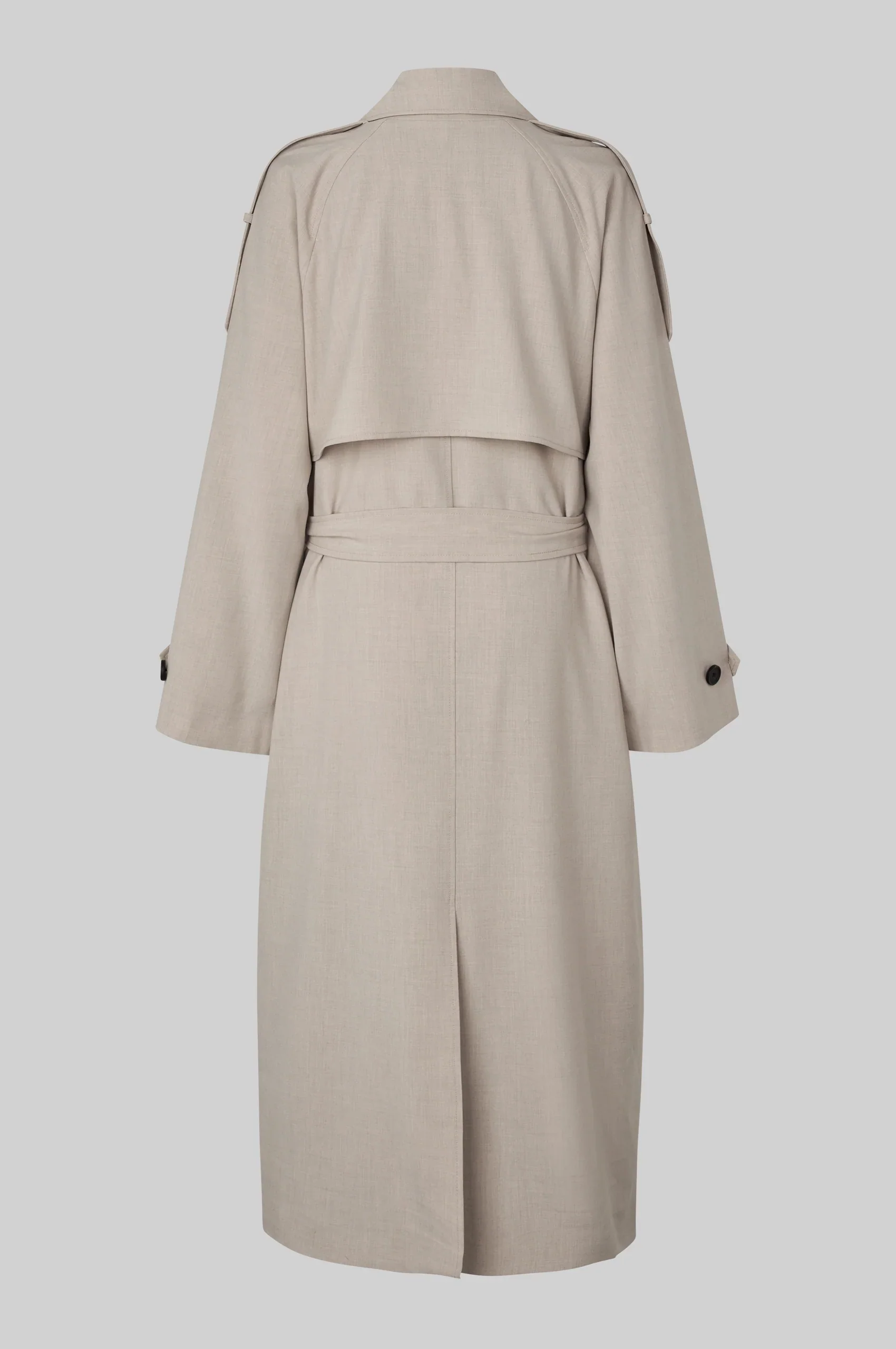 Zoie Trenchcoat - Light Beige Melange - Image 11